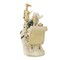 Roman 5.0 Inch Santa In Sleigh Christmas Figurine , Lightweight Christmas Decor Reindeer Sleigh Santa